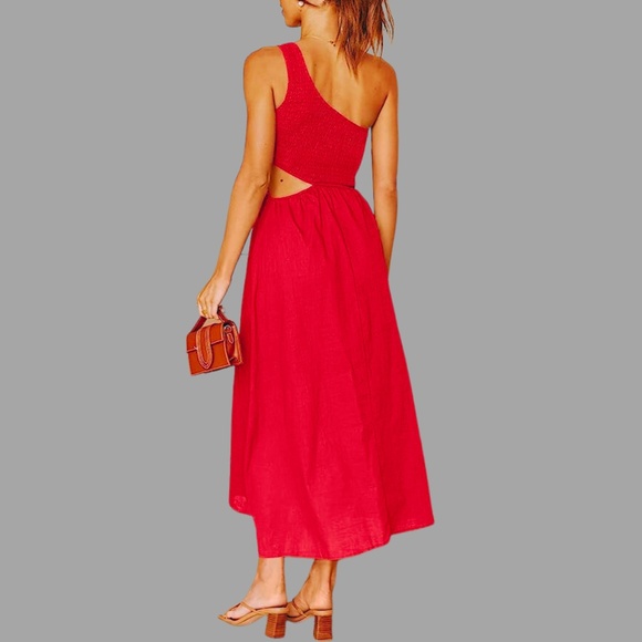 Anarabess One Shoulder Cutout Sundress - Picture 3 of 15